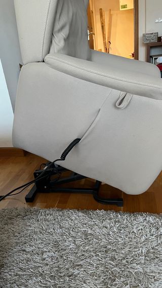 Sillón relax motorizado beige