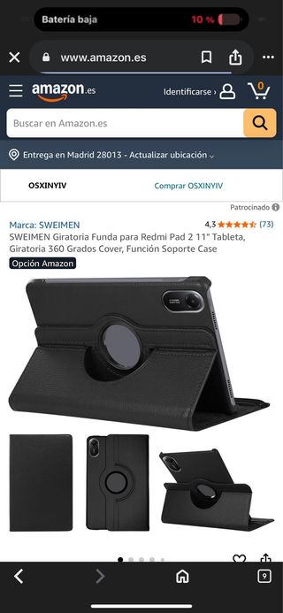 Xiaomi Redmi Pad SE 256GB Gris