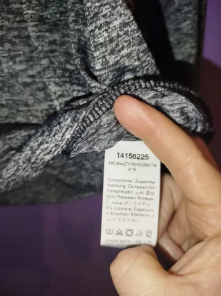 Sudadera fina bicolor azul/gris Talla S