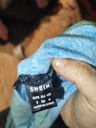 Sudadera fina bicolor azul/gris Talla S