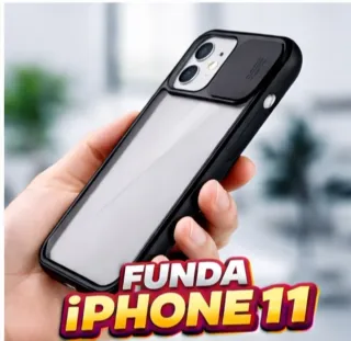 Funda iPhone 11 con tapa para cámara