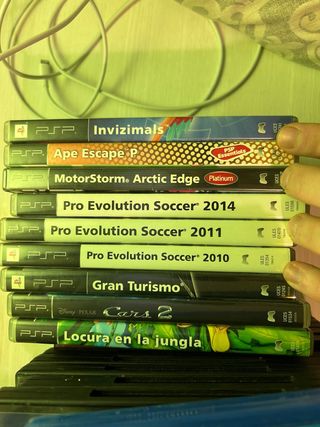 Lote 9 Juegos PSP: Invizimals, Gran Turismo, Cars