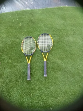 Raquetas de tenis amarillas