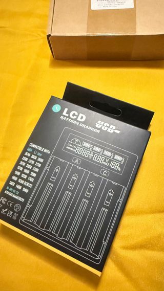Cargador Baterías Li-ion LCD USB ! Nuevo !