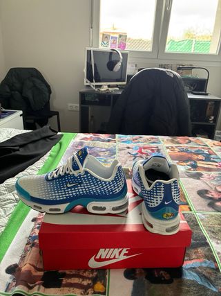 Zapatillas Nike Tn7 Azul y Blanco