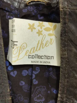 Chaleco motero TRF piel Talla M