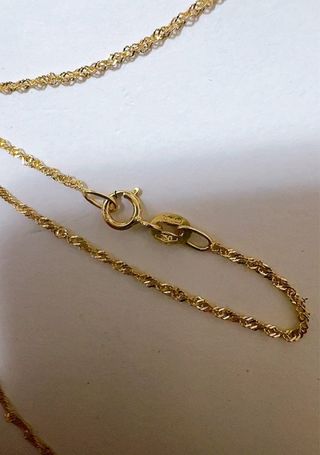Collana singapore in oro giallo 18kt 750