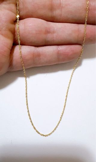 Collana singapore in oro giallo 18kt 750