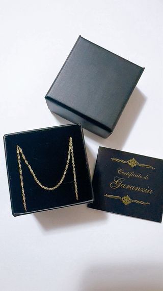 Collana singapore in oro giallo 18kt 750