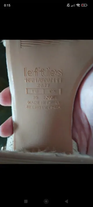 Sandalias tacón beige