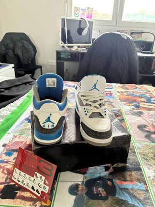 Jordan 3 Azul y Blanco