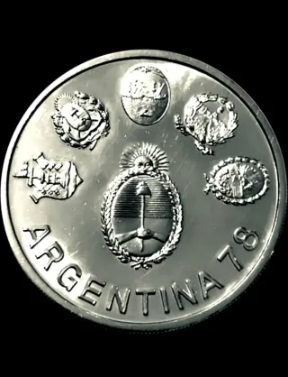 PLATA ARGENTINA 2000$ 1977 SIN CIRCULAR