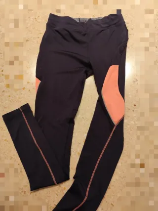 Leggings deportivos negros y rosa