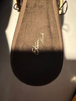 Zapatillas negras tipo chinela  Etam