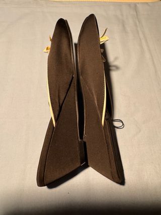 Zapatillas negras tipo chinela  Etam