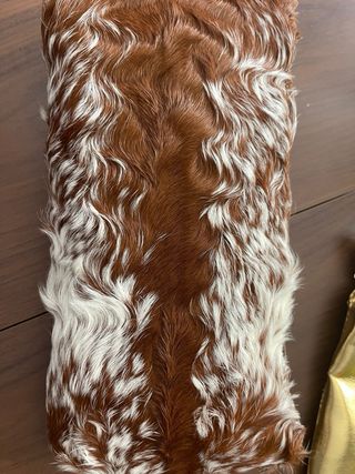 Bolso Piel Artesanal OriginalNutta Marrón/Blanco