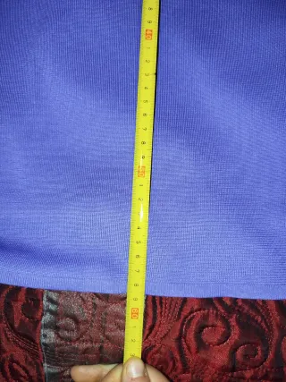 Top Sona Modas Talla L Pedrería Lavanda