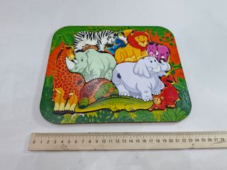 Puzzle de animales de madera