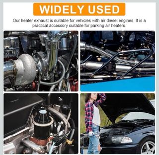 Tubo Escape Generador 150cm + Abrazaderas