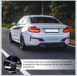 Tubo Escape Generador 150cm + Abrazaderas