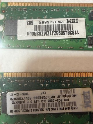 Memoria RAM DDR PC2-3200R