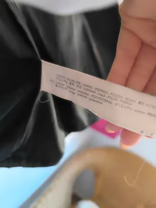 Abrigo Zara Duffle Vintage Negro Talla S