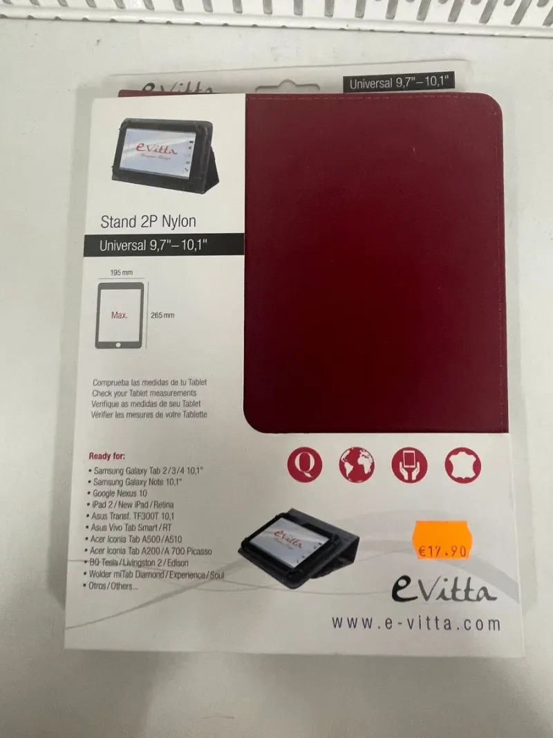 Pack 2 Fundas Tablet eVitta Burdeos 9.7-10.1 afbeelding 2
