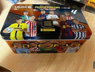 Caja Lata Adrenalyn LaLiga 2025-26 Vacía