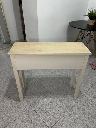 Mesa recibidor madera 2 cajones