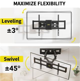 Soporte TV Alphamount Giratorio 37-80 45kg