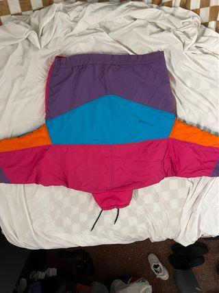 Chaqueta Vintage Rosa y Turquesa