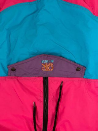 Chaqueta Vintage Rosa y Turquesa