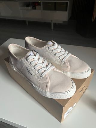 Zapatillas Pepe Jeans Mujer Beige/Rosa