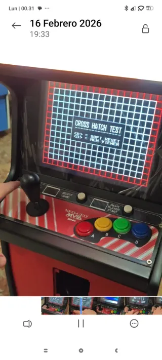 Mini Arcade NeoGeo MVS SNK Naranja