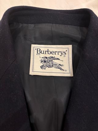 Americana Burberrys paño azul marino