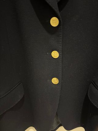 Americana Burberrys paño azul marino