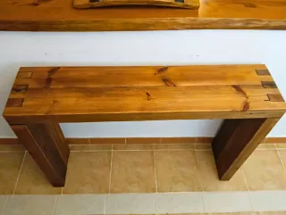 Tavolo consolle rustico - Travi in legno riciclato