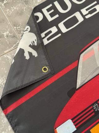 Bandera decorativa Peugeot 205 GTI