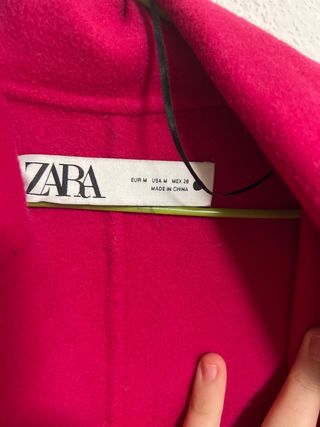 Abrigo Zara Rosa Lino