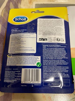 2 Mascarillas Scholl Pies y Rostro Aloe Vera