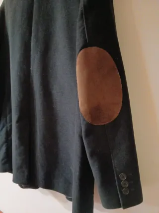 Americana azul/verde con coderas Talla XL