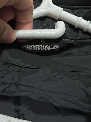 Chaqueta de Moto Negra con Rayas Reflectantes