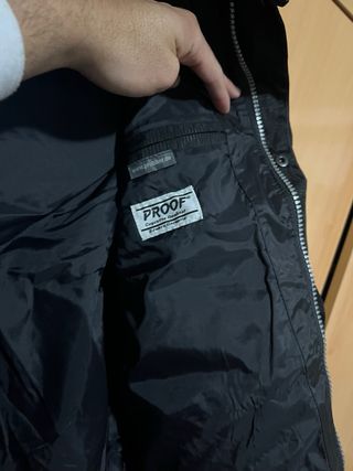 Chaqueta de Moto Negra con Rayas Reflectantes