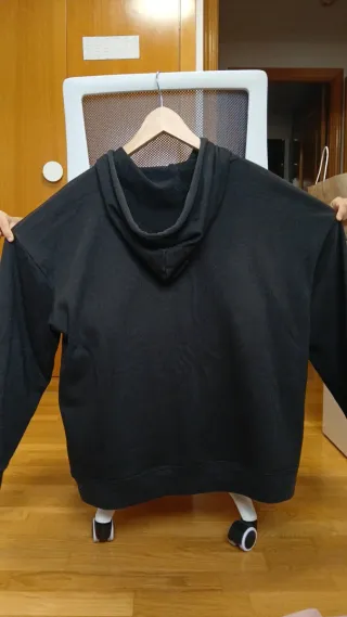 Chaqueta con cremallera negra Talla XL