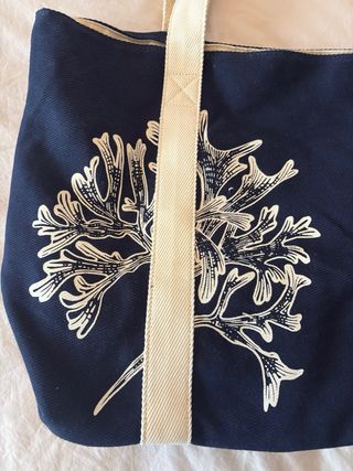 Bolso de playa Cortefiel WWF azul