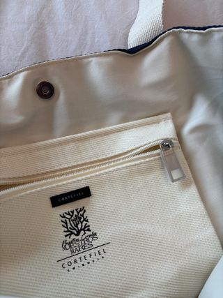 Bolso de playa Cortefiel WWF azul