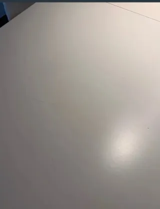 Mesa de comedor extensible blanca