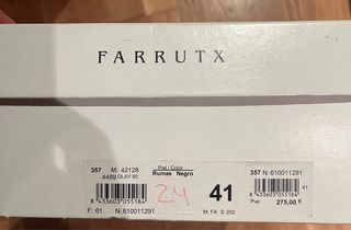 Botas altas Farrutx cuero negro