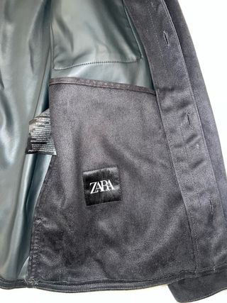 Chaqueta de terciopelo con interior de piel