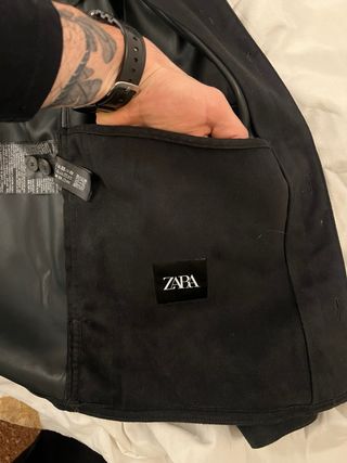 Chaqueta de terciopelo con interior de piel